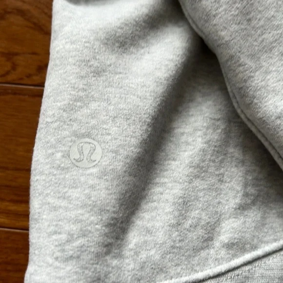 ❤️LULULEMON LOUNGEFUL CROPPED HOODIE/JACKET-HEATHERED ULTRA LIGHT GREY-14❤️ - Picture 11 of 16